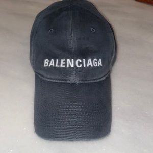 BALENCIAGA denim cap. Used condition. Worn 2x.